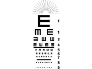 Sticker Custom Preview Image #068701 Health Medical Equipment Supplies Eye Chart1