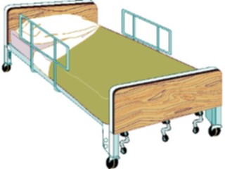 Sticker Custom Preview Image #068718 Health Medical Equipment Supplies Hospital Bed4