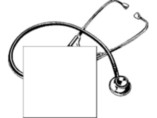 Sticker Custom Preview Image #068767 Health Medical Equipment Supplies Stethoscope Frame