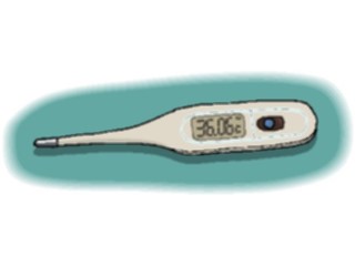 Sticker Custom Preview Image #068793 Health Medical Equipment Supplies Thermometer Digital