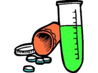 Sticker Custom Preview Image #068859 Health Medical Medicines Pills Test Tube