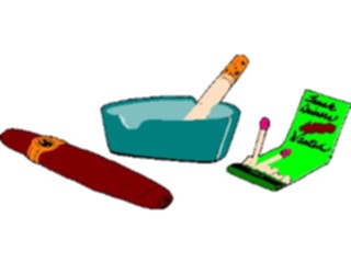 Sticker Custom Preview Image #068906 Health Medical Miscellaneous Cigars Ashtray