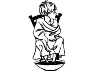 Sticker Custom Preview Image #068916 Health Medical Miscellaneous Feetin Water