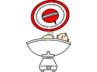 Sticker Custom Preview Image #069003 Health Medical Pregnancy Birth Baby Scale