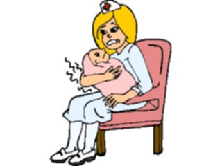 Sticker Custom Preview Image #069049 Health Medical Pregnancy Birth Nurse Wet Baby