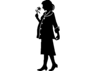 Sticker Custom Preview Image #069063 Health Medical Pregnancy Birth Pregnant Womanwith Flower