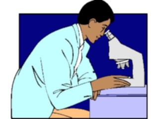 Sticker Custom Preview Image #069070 Health Medical Professionals At Microscope