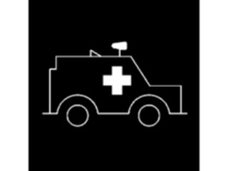 Sticker Custom Preview Image #069144 Health Medical Signs Symbols Ambulance2