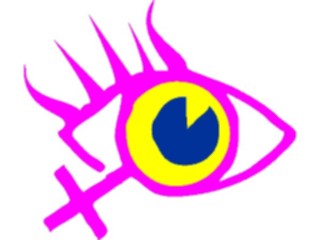 Sticker Custom Preview Image #069226 Health Medical Signs Symbols Female Eye