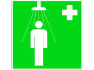 Sticker Custom Preview Image #069243 Health Medical Signs Symbols First Aid Showers