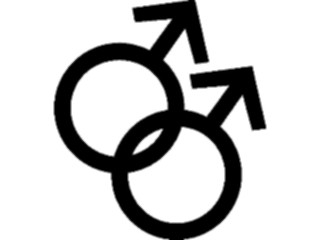 Sticker Custom Preview Image #069272 Health Medical Signs Symbols Homosexual Gay