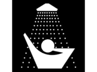 Sticker Custom Preview Image #069419 Health Medical Signs Symbols Shower