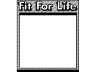 Sticker Custom Preview Image #069465 Health Medical Titles Fitfor Life Frame