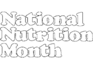 Sticker Custom Preview Image #069490 Health Medical Titles National Nutrition Month