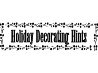 Sticker Custom Preview Image #069560 Holidays Advertising Christmas Holiday Decorating Hints