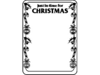 Sticker Custom Preview Image #069571 Holidays Advertising Christmas Justin Time Frame