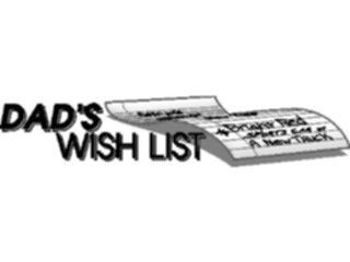 Sticker Custom Preview Image #069645 Holidays Advertising General Dads Wish List