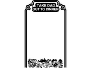 Sticker Custom Preview Image #069820 Holidays Advertising General Take Dadto Dinner Frame