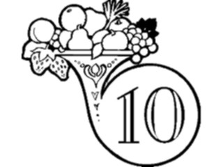 Sticker Custom Preview Image #069861 Holidays Christmas Decorative Numbers10 Hornoi Fruit