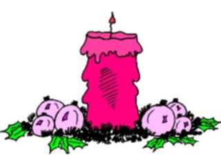 Sticker Custom Preview Image #070061 Holidays Christmas General Candle40