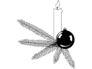 Sticker Custom Preview Image #070073 Holidays Christmas General Candle Ornament
