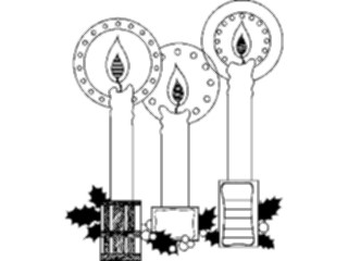 Sticker Custom Preview Image #070075 Holidays Christmas General Candles01