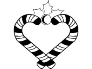 Sticker Custom Preview Image #070133 Holidays Christmas General Candy Cane Frame2
