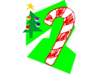 Sticker Custom Preview Image #070135 Holidays Christmas General Candy Cane Tree