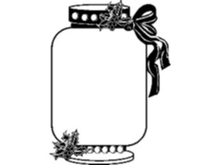 Sticker Custom Preview Image #070151 Holidays Christmas General Candy Jar Holly Frame