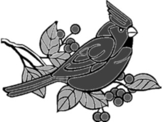 Sticker Custom Preview Image #070152 Holidays Christmas General Cardinal Bird1