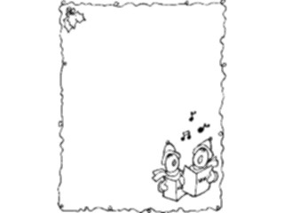 Sticker Custom Preview Image #070171 Holidays Christmas General Carolers Frame