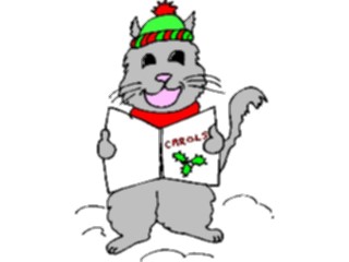 Sticker Custom Preview Image #070174 Holidays Christmas General Cat Caroling