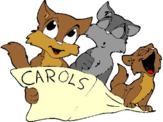 Sticker Custom Preview Image #070178 Holidays Christmas General Cats Caroling