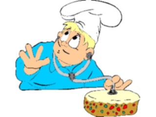 Sticker Custom Preview Image #070180 Holidays Christmas General Chef Fruitcake