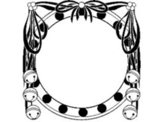 Sticker Custom Preview Image #070212 Holidays Christmas General Circlewith Bells Frame