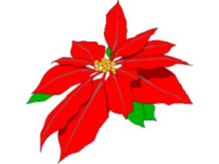 Sticker Custom Preview Image #070358 Holidays Christmas General Poinsettia1
