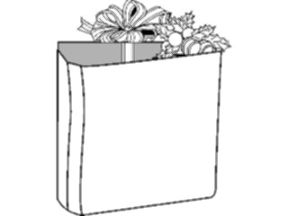 Sticker Custom Preview Image #070502 Holidays Christmas Gifts Stockings Bagof Gifts Frame