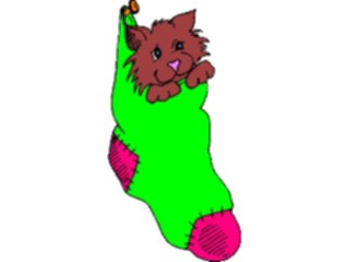 Sticker Custom Preview Image #070534 Holidays Christmas Gifts Stockings Catin Stocking4