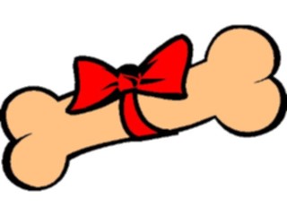 Sticker Custom Preview Image #070538 Holidays Christmas Gifts Stockings Dog Bonewith Ribbon