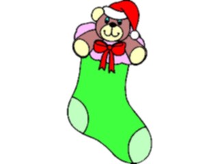 Sticker Custom Preview Image #070735 Holidays Christmas Gifts Stockings Stocking Bear1