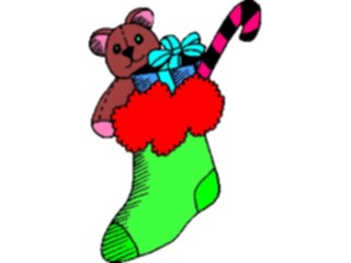 Sticker Custom Preview Image #070736 Holidays Christmas Gifts Stockings Stocking Bear2