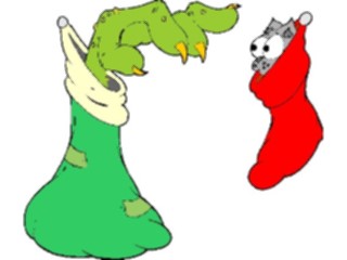 Sticker Custom Preview Image #070745 Holidays Christmas Gifts Stockings Stocking Surprise
