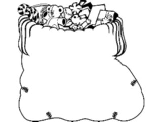 Sticker Custom Preview Image #070746 Holidays Christmas Gifts Stockings Stocking Toy Frame