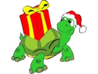 Sticker Custom Preview Image #070769 Holidays Christmas Gifts Stockings Turtlewith Gift