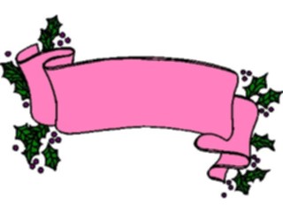 Sticker Custom Preview Image #070773 Holidays Christmas Holly Mistletoe Banner