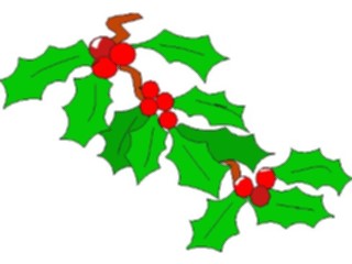 Sticker Custom Preview Image #070784 Holidays Christmas Holly Mistletoe Holly06
