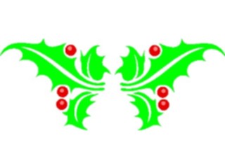 Sticker Custom Preview Image #070806 Holidays Christmas Holly Mistletoe Holly28