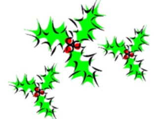 Sticker Custom Preview Image #070819 Holidays Christmas Holly Mistletoe Holly41