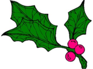 Sticker Custom Preview Image #070842 Holidays Christmas Holly Mistletoe Holly64