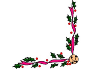 Sticker Custom Preview Image #070853 Holidays Christmas Holly Mistletoe Holly Bell Corner3